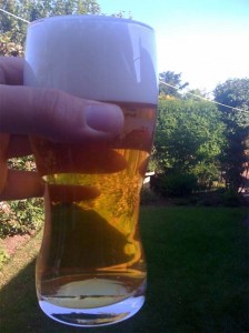 First pint of Home Draught on beer blog