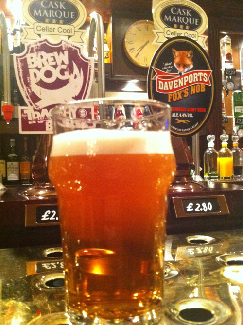 Davenport's foxes nob on beer reviews beer blog