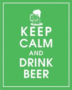 keep calm and drink beer