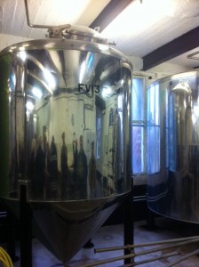 Shiny Fermenting vessel at the old brewery snaith