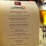 Cumbrian Beer Appreciation Group Meal Menu