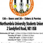 Newcastle Beer Festival 18th April – 21st April 2012