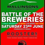 Battle of the Breweries: Mallinsons vs Roosters @ The Slip Inn, York, 23rd June